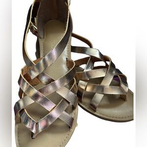 RAMPAGE rose gold flat sandals for women size 10 
With box. Ram - Myra